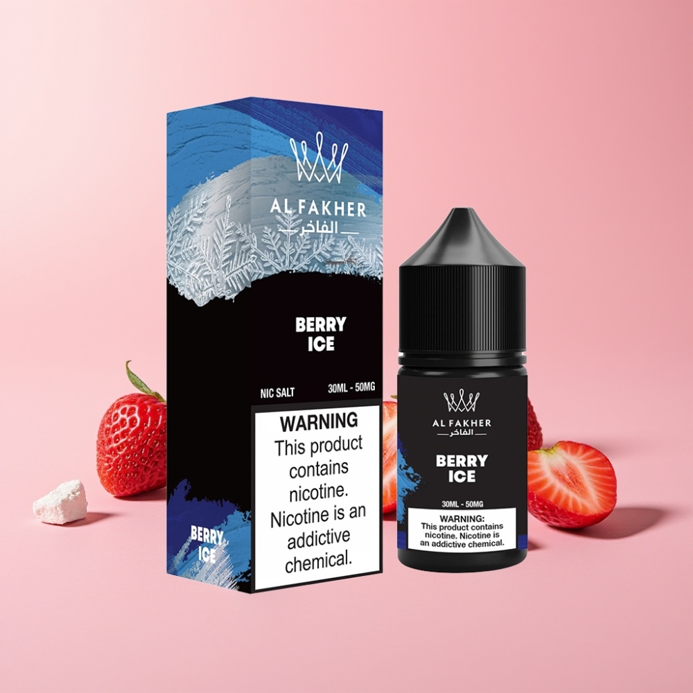 AL Fakher Nicotine Salt E-Liquid 30ml 50MG Málna Jég